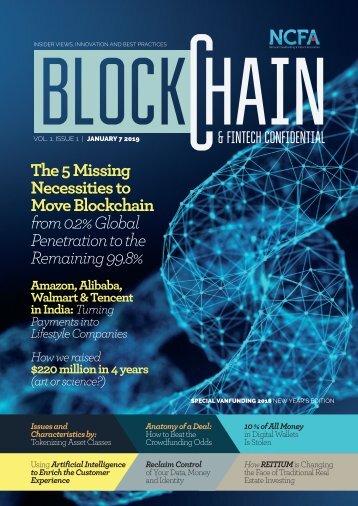 NCFA Blockchain Fintech CONFIDENTIAL (Vol 1, Issue 1)