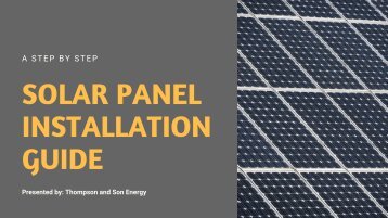 A Step by Step Guide to Solar Panel Installation Process in Texas