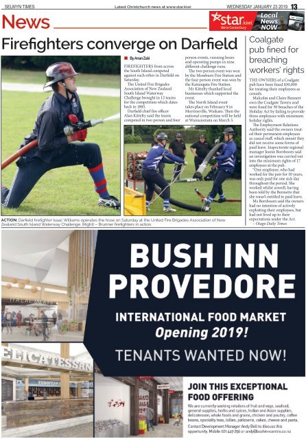 Selwyn Times: January 23, 2019