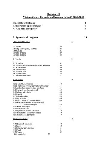 A, Alfabetiskt register - Skara