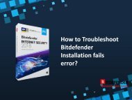 How to troubleshoot the Bitdefender Error Code 2002?