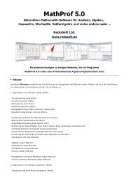 MathProf 5.0 - Themenbereich Algebra