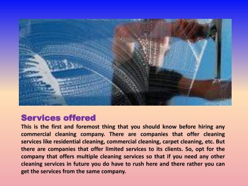 5 Things that One Should Consider While Opting for a Commercial Cleaning Company in Canberra.