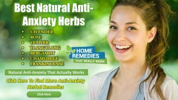 Anti-Anxiety Home Remedy