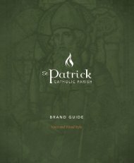 St Patrick Catholic Church Brand Guide