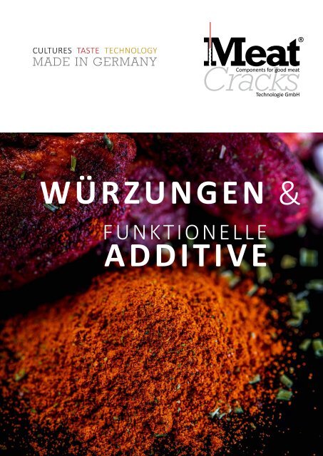 Meat Cracks – Würzungen & Funktionelle Additive DE