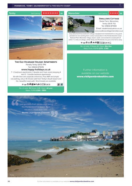 Visit Pembrokeshire 2019