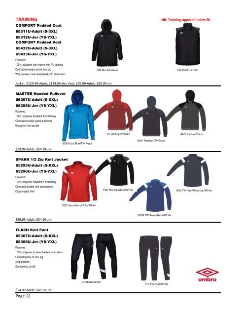 SS19 Umbro Catalogue  6-20-18