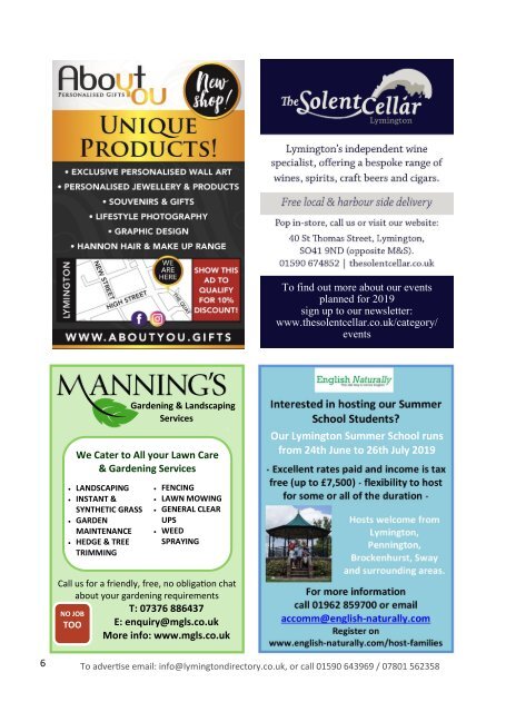 Lymington Directory Feb/Mar