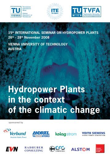 Hydropower plants in the context of the climatic change - TU Wien