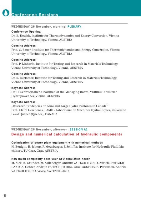 Hydropower plants in the context of the climatic change - TU Wien