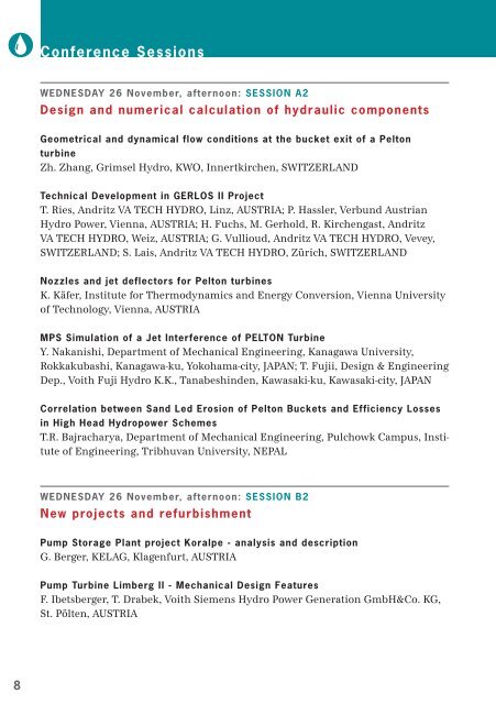 Hydropower plants in the context of the climatic change - TU Wien