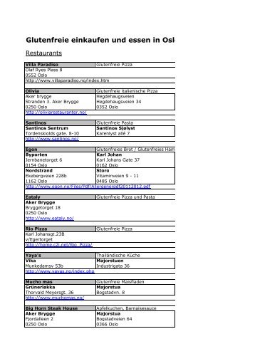 Glutenfreie einkaufen und essen in Oslo - VisitOslo