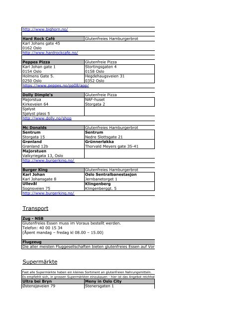 Glutenfreie einkaufen und essen in Oslo - VisitOslo