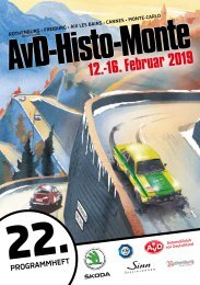 22. AvD-Histo-Monte 2019 Programmheft