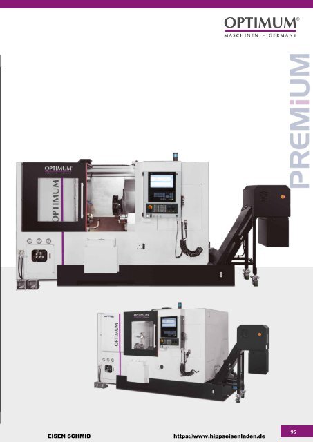 CNC Maschinen von Optimum.