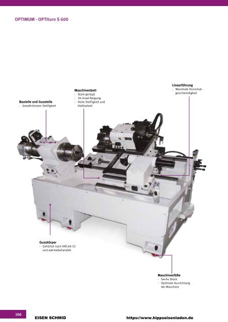 CNC Maschinen von Optimum.