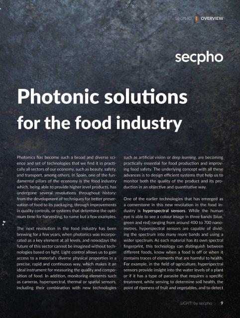 LIGHT! 003 | Photonics revolutionise the food industry