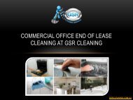 Commercial Office End Of Lease Cleaning At GSR Cleaning