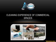 Cleaning Experience Of Commercial Spaces