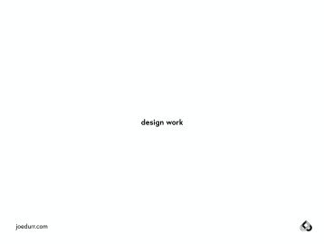 Design Portfolio - Joe Durr (Compressed)