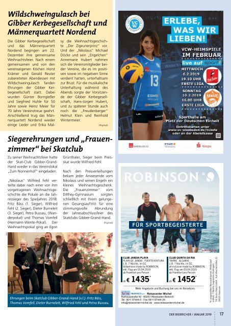 DER BIEBRICHER, Nr. 326, Januar 2019