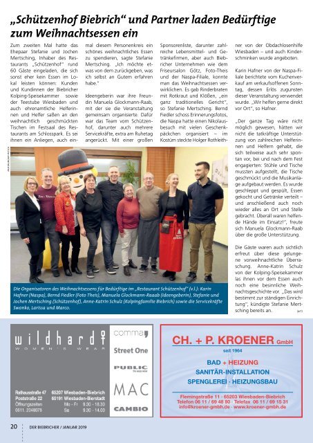 DER BIEBRICHER, Nr. 326, Januar 2019