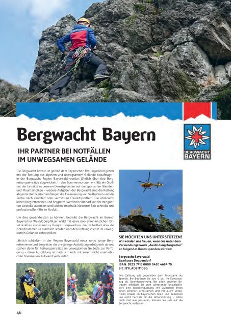 Wandermagazin Bayerischer Wald 2019