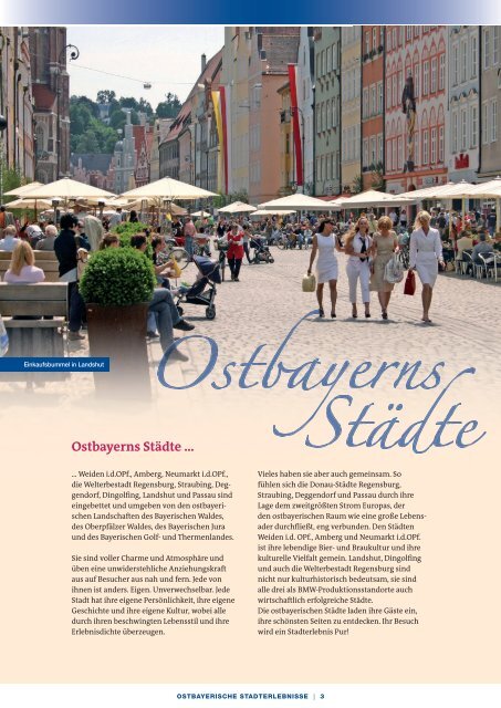 Ostbayerische Stadterlebnisse...