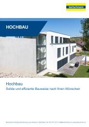 Hochbau Broschüre Bertschmann AG