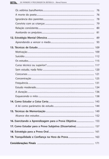 De Faxineiro a Procurador da Republica - Manoel Pastana - 2012-2