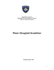 Plani i Reagimit Kombëtar - Ministria e Punëve të Brendshme