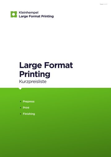 Large Format Printing - Kleinhempel