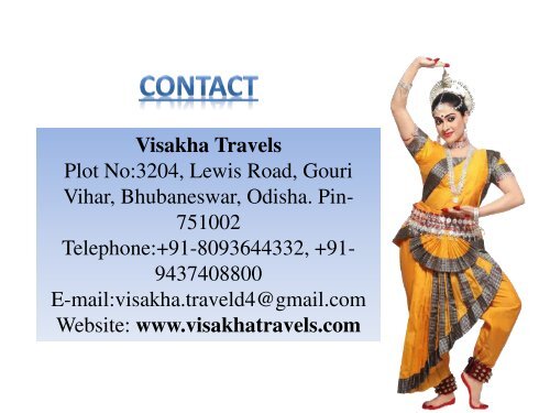 Make Memorable Your Tour and Travel in Odisha with Visakha Travels