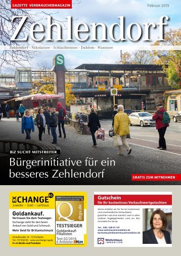 Gazette Zehlendorf Februar 2019