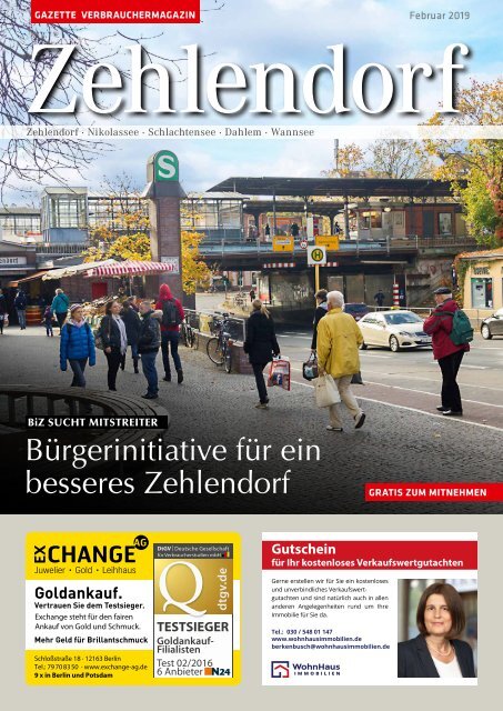 Gazette Zehlendorf Februar 2019