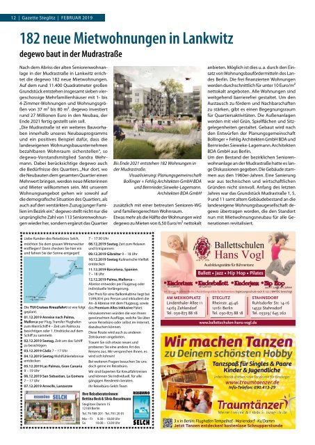 Gazette Steglitz Februar 2019