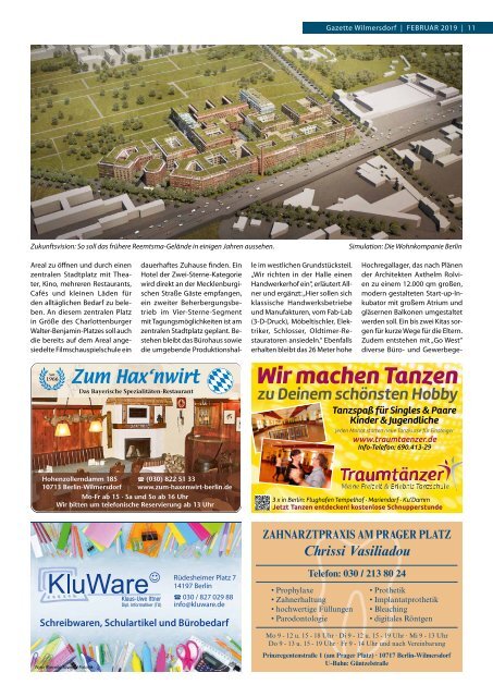 Gazette Wilmersdorf Februar 2019