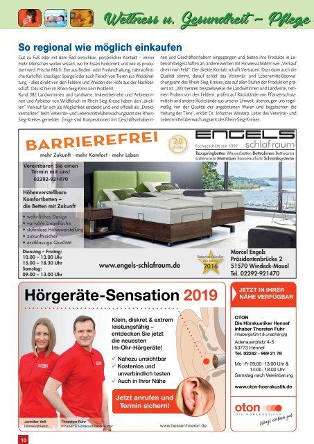 Stadt-Magazin Siegburg, Lohmar, Neunkirchen-Seelscheid - Januar 2019