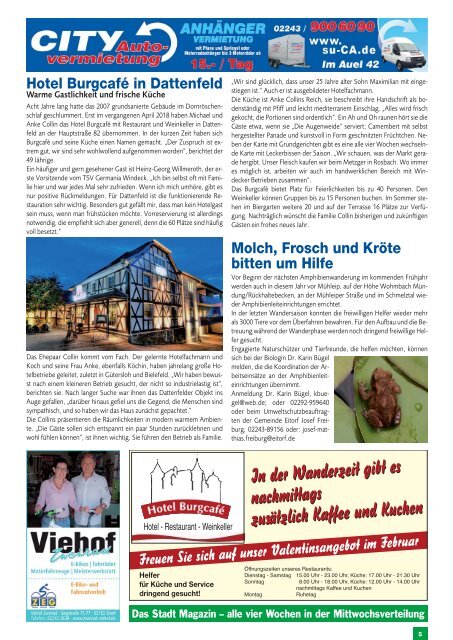 Stadt-Magazin Eitorf, Windeck, Ruppichteroth - Januar 2019