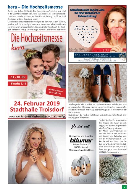 Stadt-Magazin Eitorf, Windeck, Ruppichteroth - Januar 2019