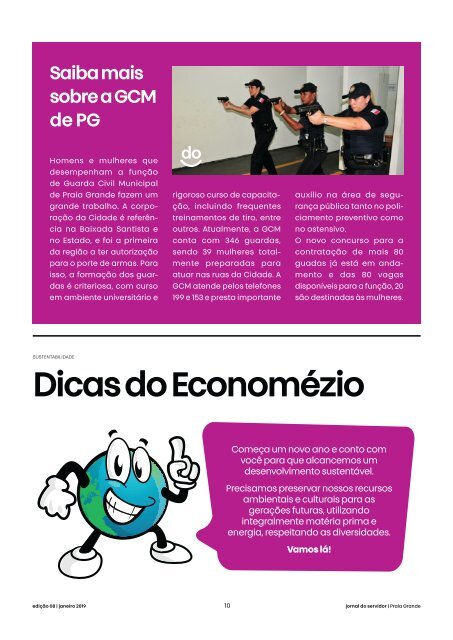 Jornal do Servidor - Praia Grande | Ed. 8 | Janeiro 2019