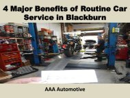 4 Major Benefits of Routine Car Service in Blackburn