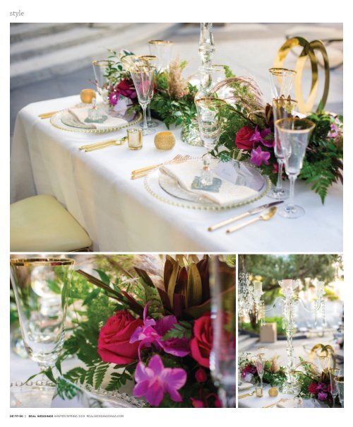 Real Weddings Magazine's “Tropical Paradise“ Styled Shoot - Winter/Spring 2019 - Featuring some of the Best Wedding Vendors in Sacramento, Tahoe and throughout Northern California!