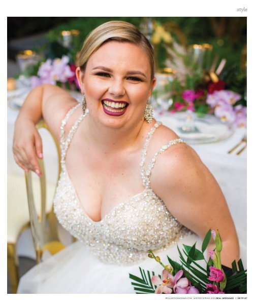 Real Weddings Magazine's “Tropical Paradise“ Styled Shoot - Winter/Spring 2019 - Featuring some of the Best Wedding Vendors in Sacramento, Tahoe and throughout Northern California!