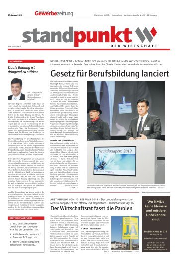 Standpunkt 476, 25.1.2019