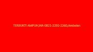 TERBUKTI AMPUH, WA 0821-2292-2260, Ambeien