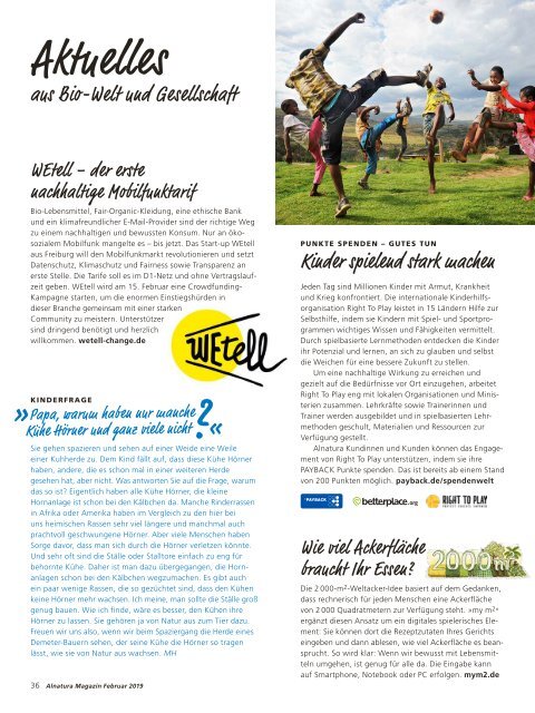 Alnatura Magazin Februar 2019