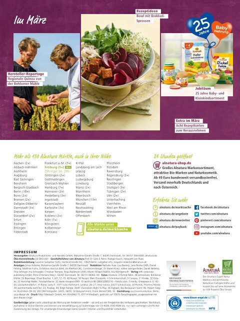 Alnatura Magazin Februar 2019