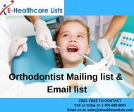 Orthodontist Mailing list & Email list